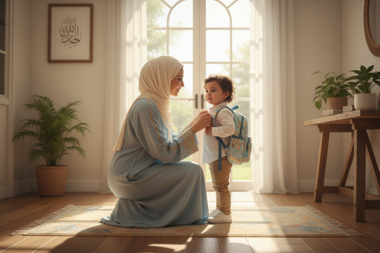 mom and kids should be from arab